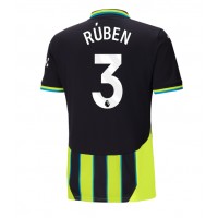 Dres Manchester City Ruben Dias #3 Gostujuci 2024-25 Kratak Rukav